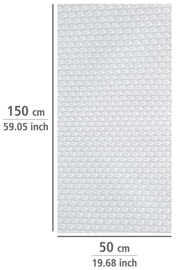 Biela protišmyková podložka do zásuvky Wenko Anti Slip, 150 x 50 cm