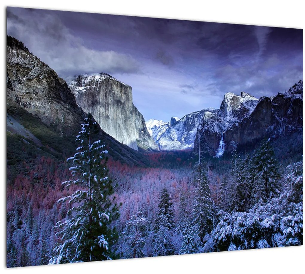 Sklenený obraz - Yosemite, USA (70x50 cm)