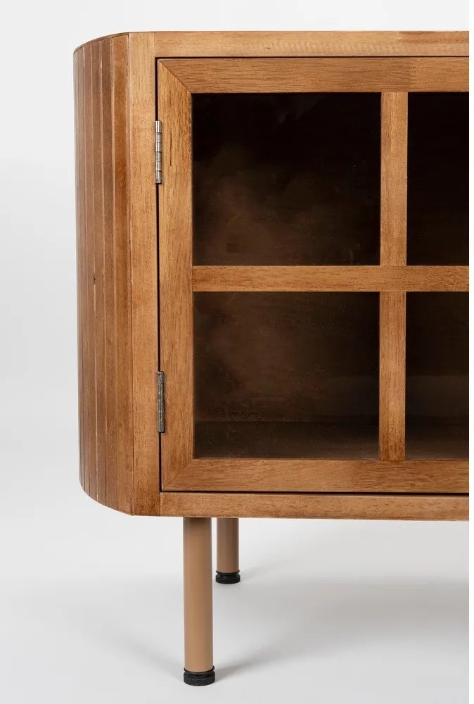 TV stolík z kaučukového dreva v prírodnej farbe 150x55x38 cm Yaz – White Label