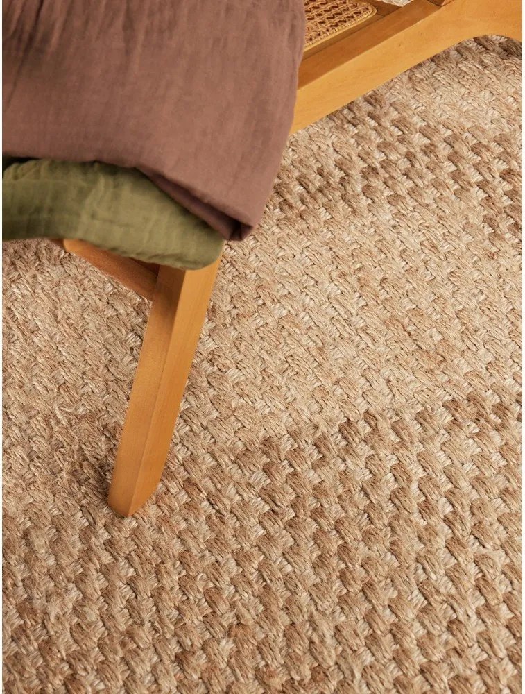Obojstranný/ručne tkaný jutový koberec v prírodnej farbe 200x300 cm Fjord – Hanse Home