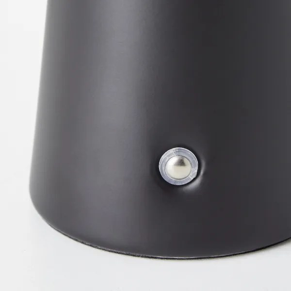 Brilliant LED stmievateľná dotyková stolná lampa MUFFIN LED/3W/5V USB IP44 čiern