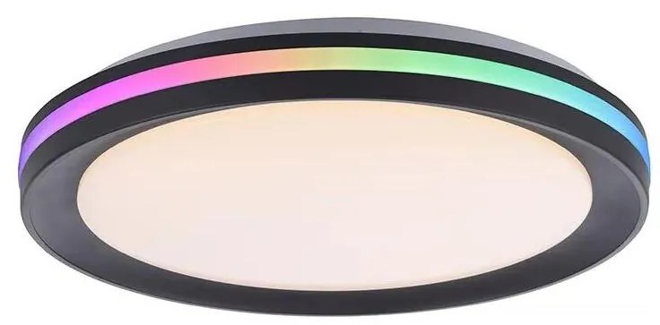 JUST LIGHT. 7509018 - LED RGBW Stm. stropné svietidlo GANGES LED/24W/230V + DO
