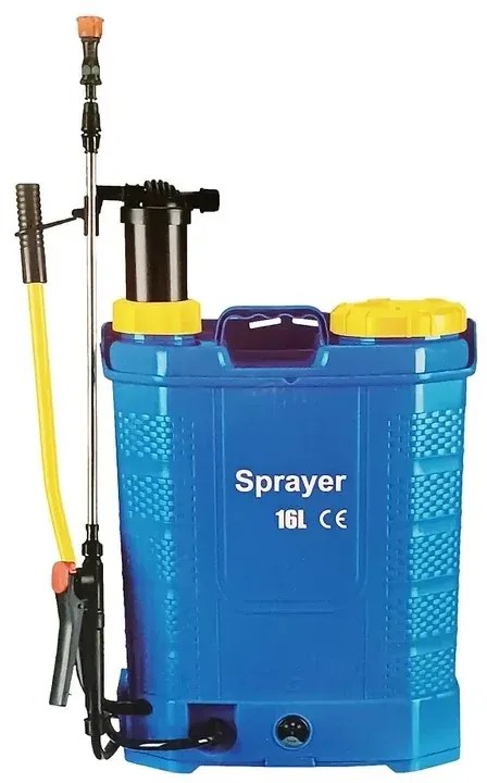 Akumulátorový postrekovač 2v1 KF-16C-47 s objemom 16 litrov s 5 rôznymi hlavami