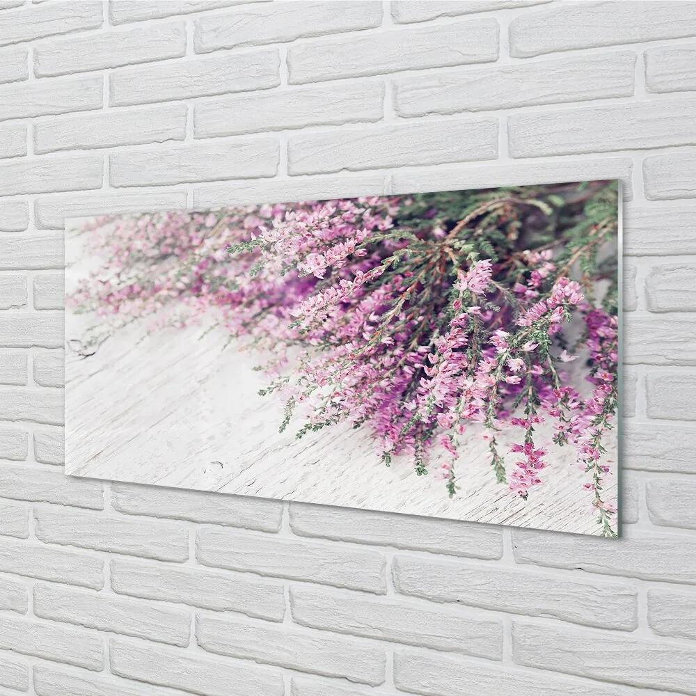Sklenený obraz kvety dosky 120x60 cm