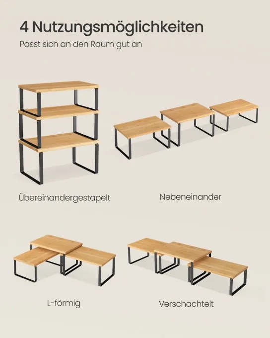 Sada kuchynských políc KCS014YL03 (3 ks)