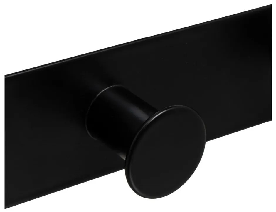 Biely/čierny kovový vešiak na dvere 35 cm – Casa Selección