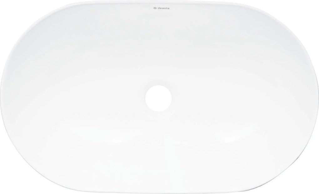 Deante Peonia, keramické umývadlo na dosku 500x305x140 mm, biela lesklá, DEA-CDE_6U5S
