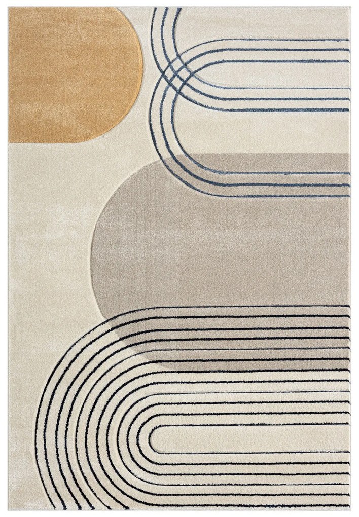 Dekorstudio Moderný koberec BONITO 7157 béžový Rozmer koberca: 120x170cm