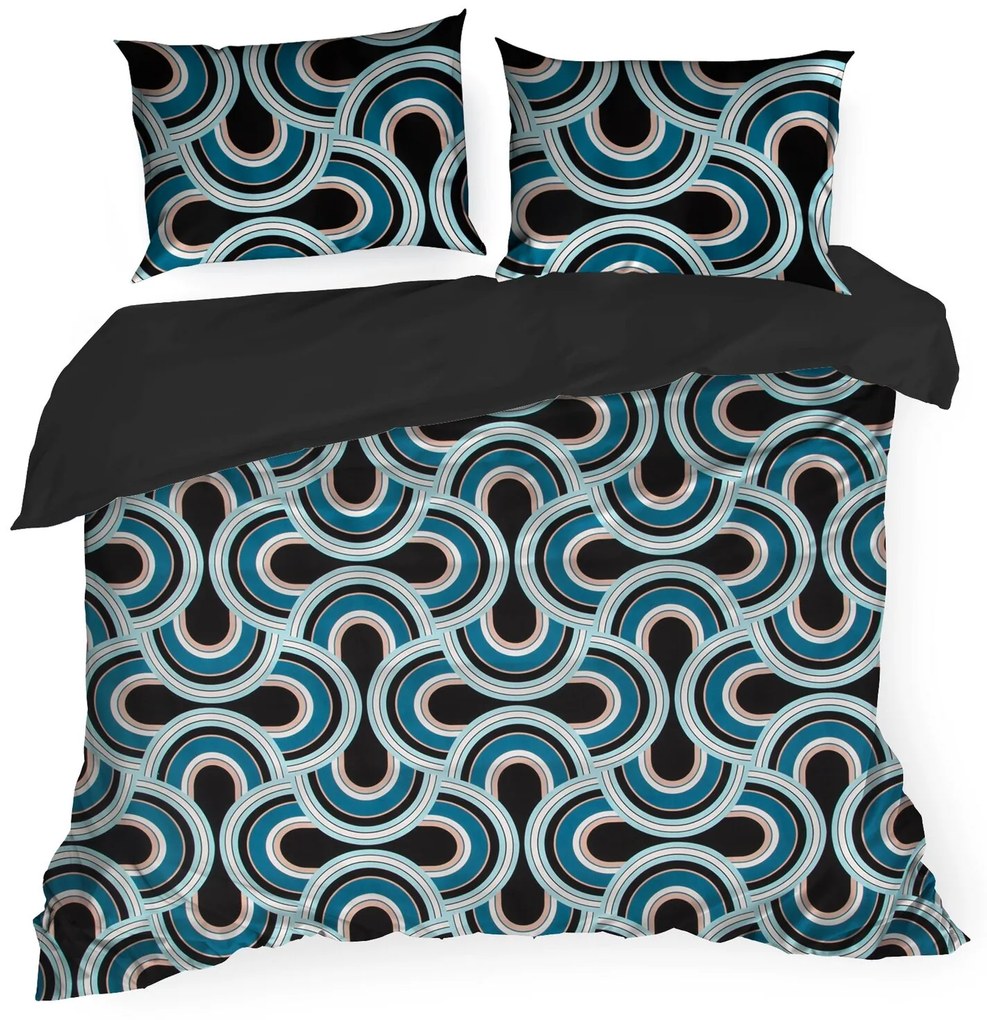 SATÉNOVÉ OBLIEČKY DIVA17 200X220 CM, 2KS 70X80 CM VZOROVANÉ