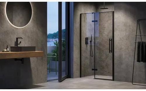 Sprchové dvere RAVAK Cool! COSD2-110 black+Transparent X0VVDC300Z1