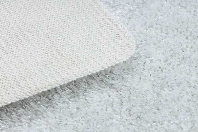 Sada kúpeľňových koberčekov SYNERGY glamour / lurex, biela