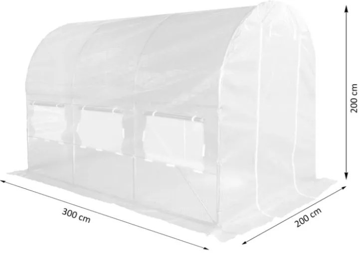 Záhradný fóliovník 2x3m s UV filtrom