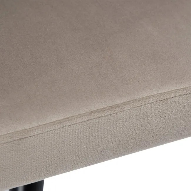 Jedálenská stolička ASTON zamatová, béžová / hnedá