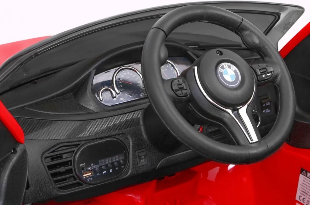 Ramiz Detské elektrické autíčko BMW X6M - červené SUV + diaľkové ovládanie