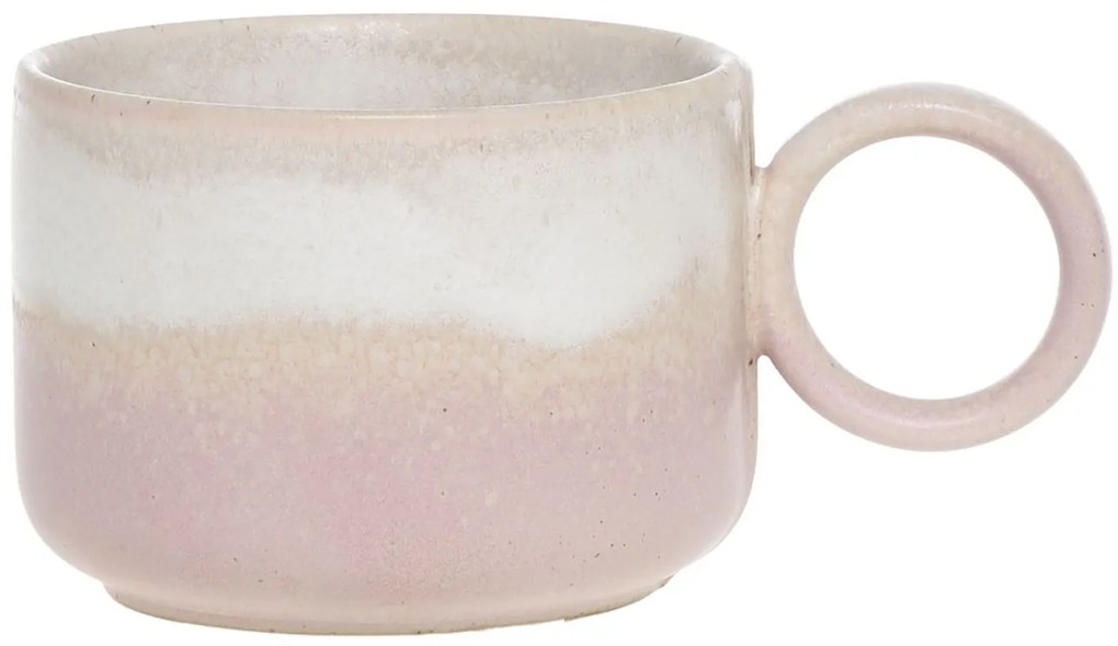Béžovo-ružový rustikálny hrnček Valence Dusty Rose - 10 * 7,5 cm / 305 ml