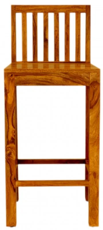 Barová stolička indický masív palisander Svetlomedová