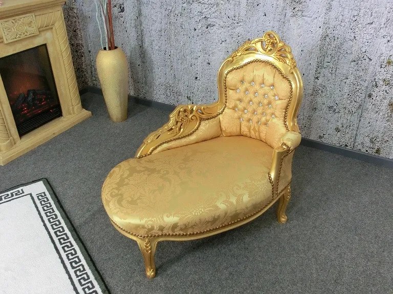 (2648) DIVANO DEL CASTELLO zámocká leňoška zlatá