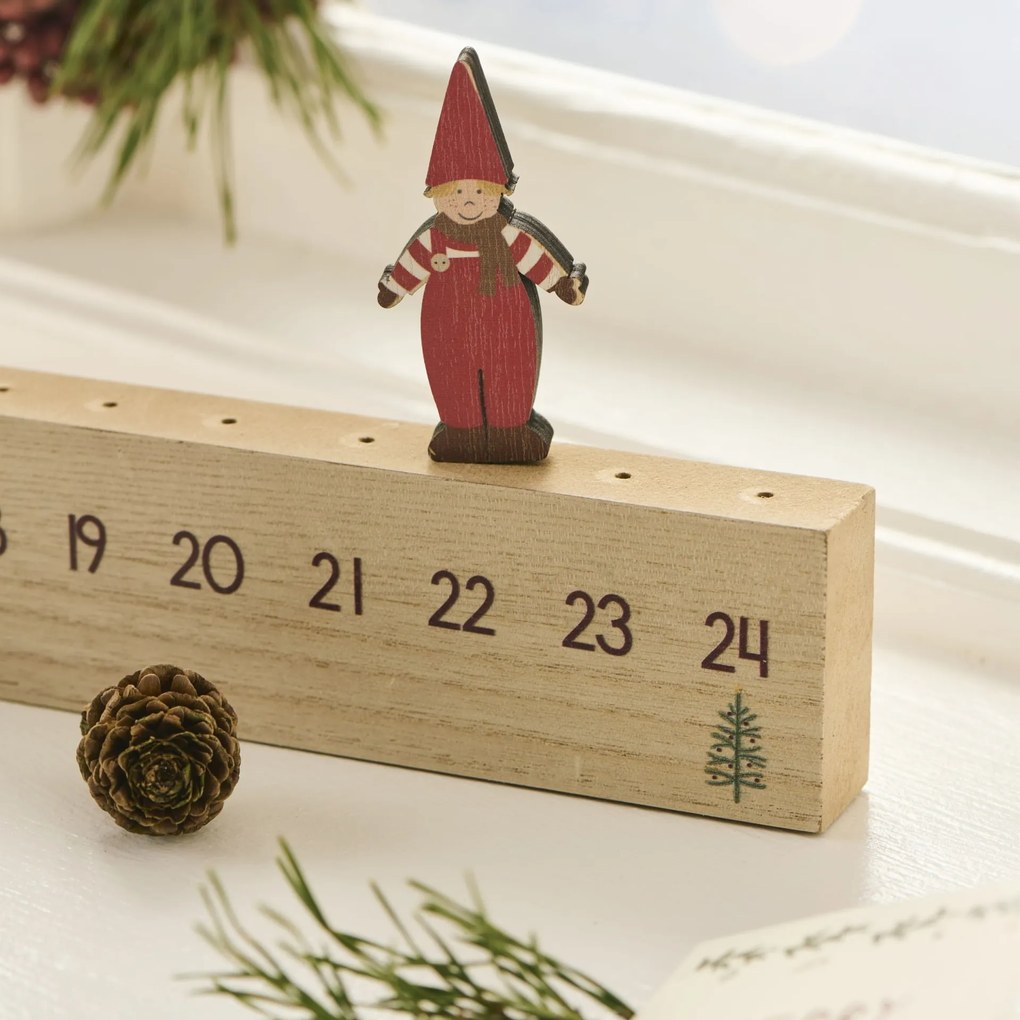 Ib Laursen Adventný kalendár Santa's Helper 50 cm