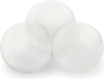 Suchý bazén okrúhly 90x30 cm – béžový Puffy Lamell + 200 perleťových guličiek