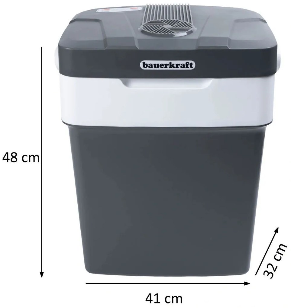 LONGWELL INDUSTRIAL LTD Prenosná cestovná chladnička do auta 29L, 220-240V DC12V - grafit