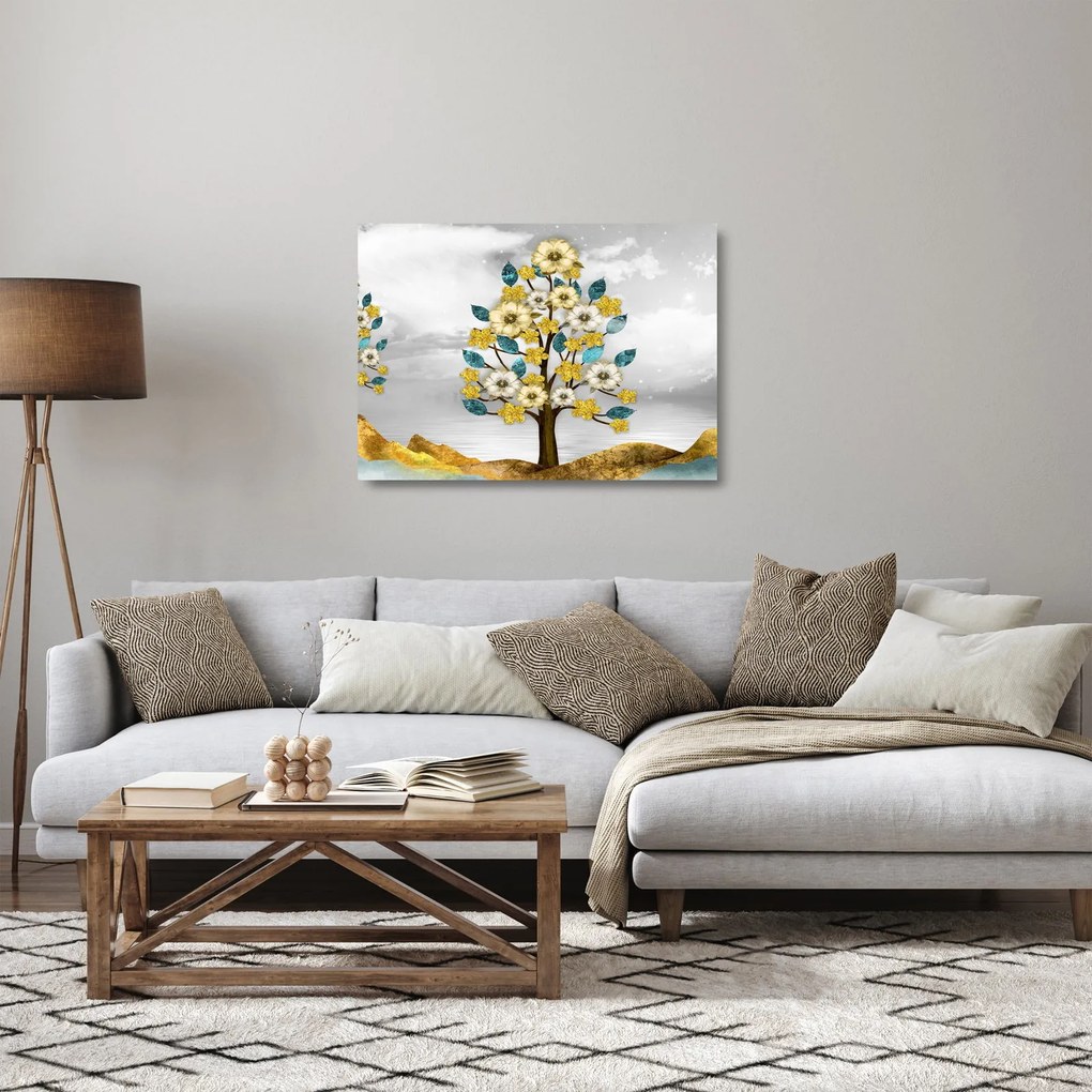 Sklenený obraz - Rozkvet (70x50 cm)
