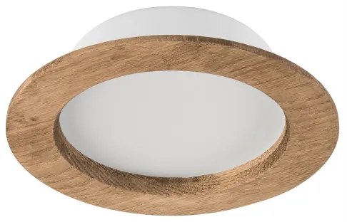 LED Podhľadové svietidlo WOODY SPOT LED/12,5W/230V 4000K orech Ø16 cm