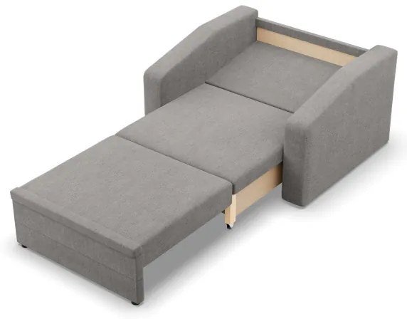 Kreslo ORBIT rozkladacie, svetlosivé