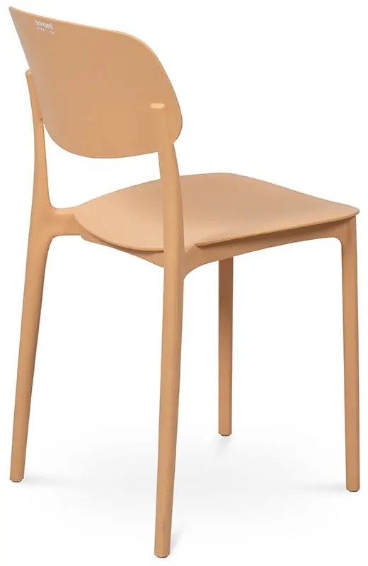 Broskyňová plastová záhradná stolička Hébé – Bonami Essentials