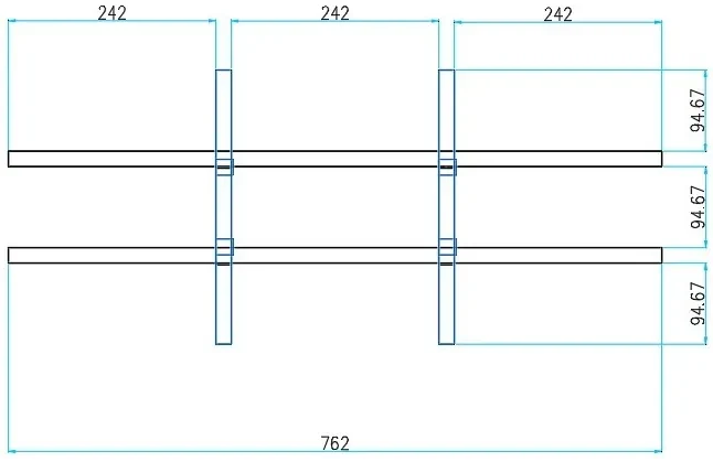 Triediaci regál PRIMO GRAY, 800 x 420 x 740 mm, 18 priehradok, sivý
