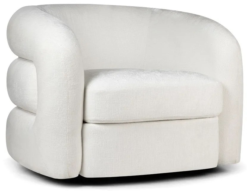 OTOČNÉ KRESLO GABBY BIELE