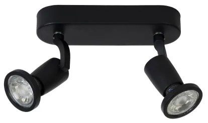 Lucide 11903/10/30 - LED bodové svietidlo JASTER-LED 2xGU10/5W/230V čierne
