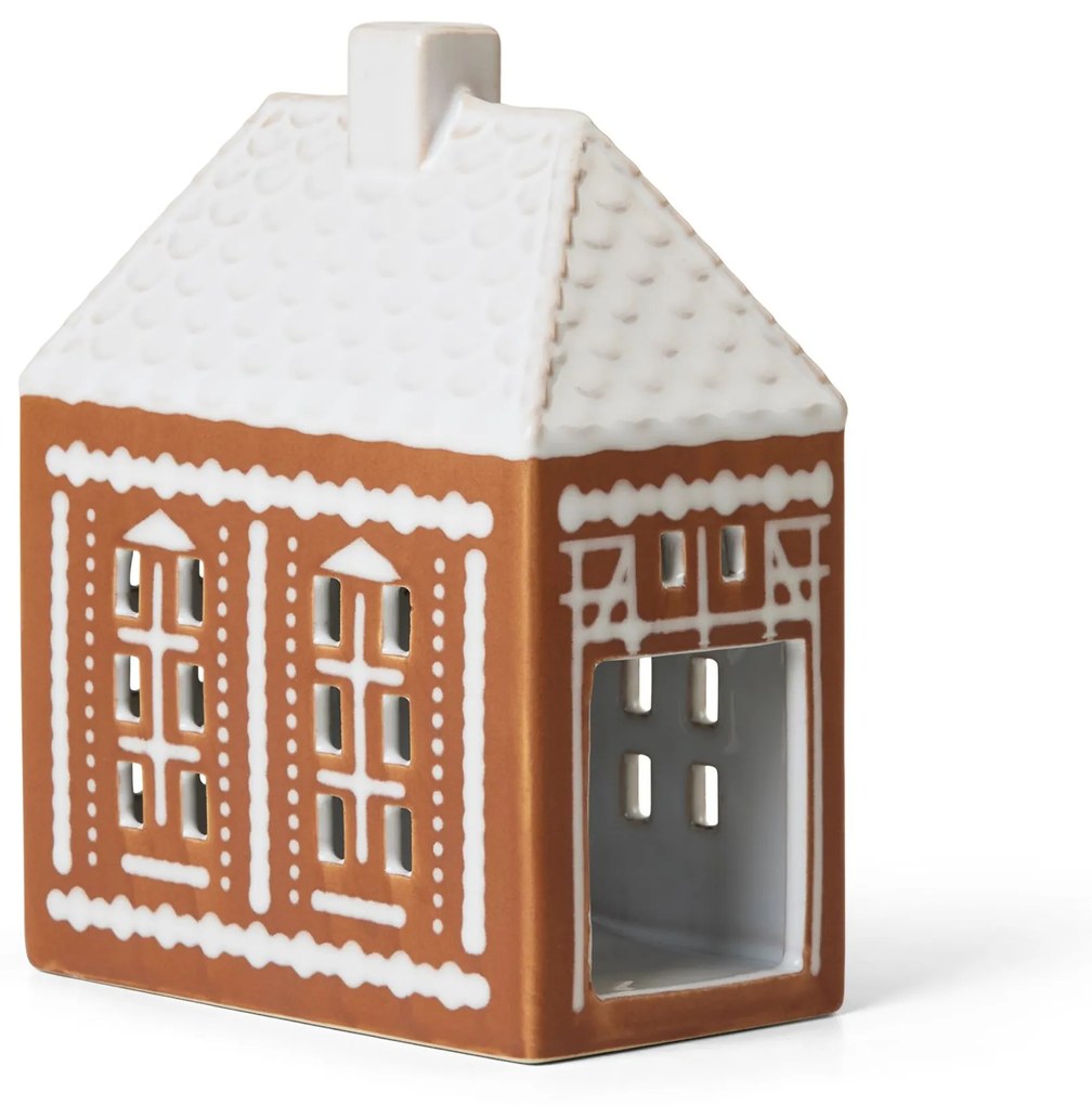 KÄHLER Porcelánový svietnik Gingerbread Lighthouse Medium