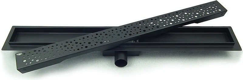 BPS-koupelny Sprchový odtokový žľab DL01 WAVE G5 HYD-2672 70 cm, čierny