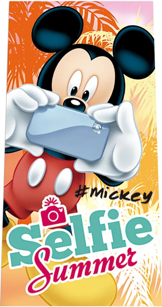 Euroswan Osuška Mickey Selfie bavlna 70/140 cm