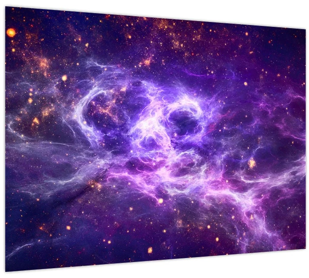 Obraz - Fialový vesmír (70x50 cm)