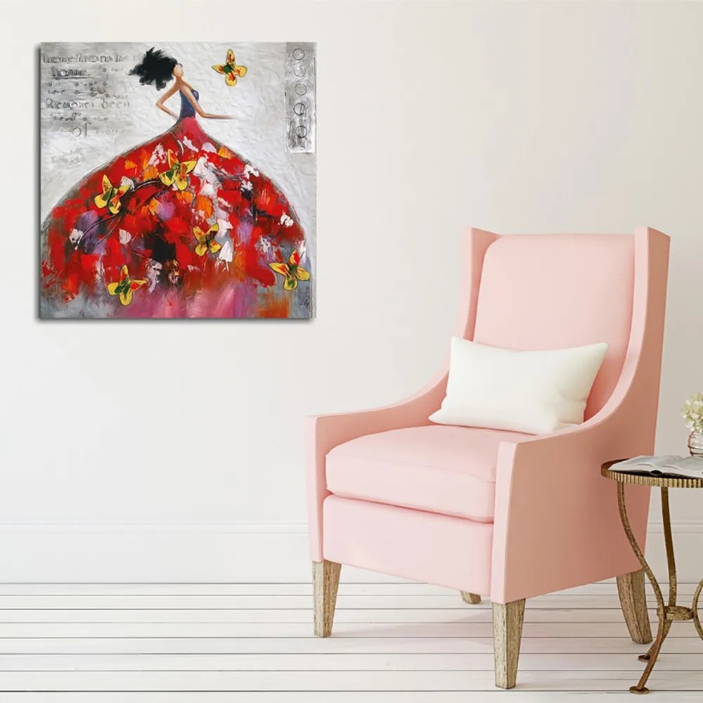 Obraz na plátne Bežiaca krása KC130 45x45 cm