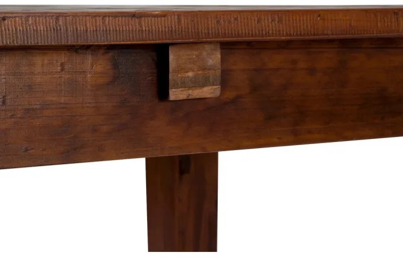 furniture-nabytek.cz - Masívny jedálenský stôl Catana z borovice, hnedý, lakovaný, štvorcový – 90×90×76 cm