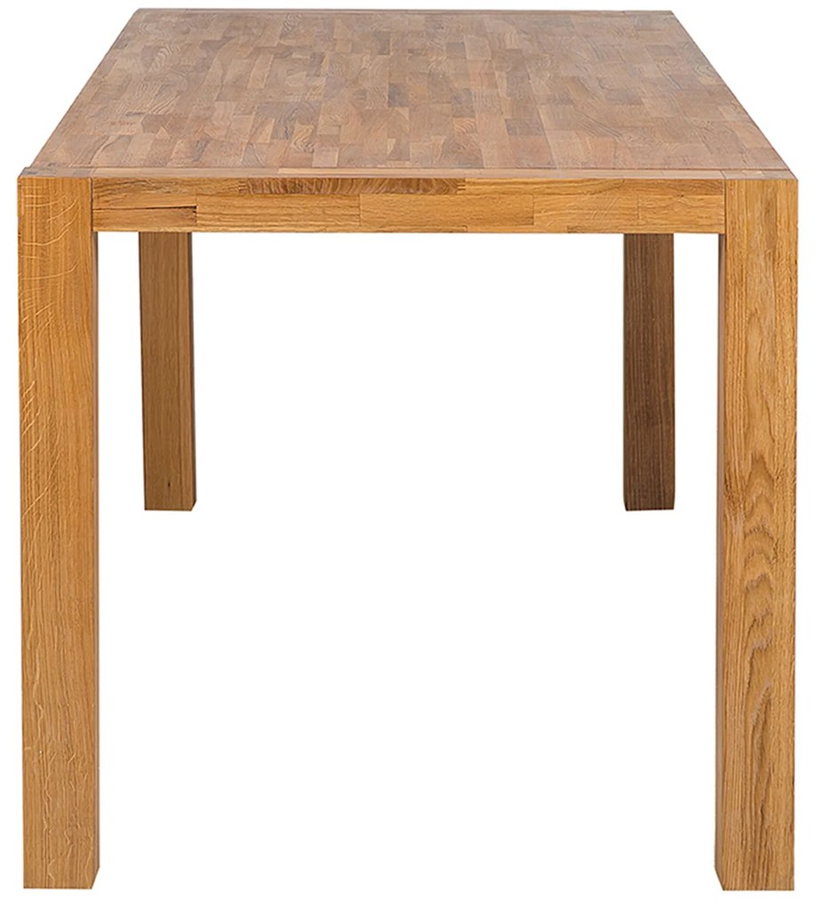 Jedálenský stôl z dubového dreva 180 x 85 cm svetlé drevo NATURA Beliani
