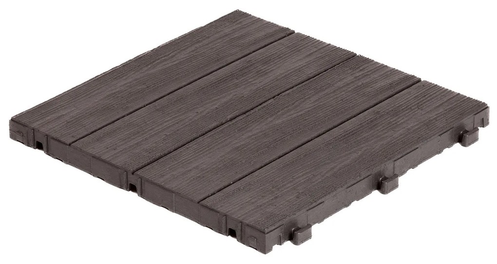 Multy Home Gumová dlaždica ARISTA Wood 30 x 30 cm, hnedá