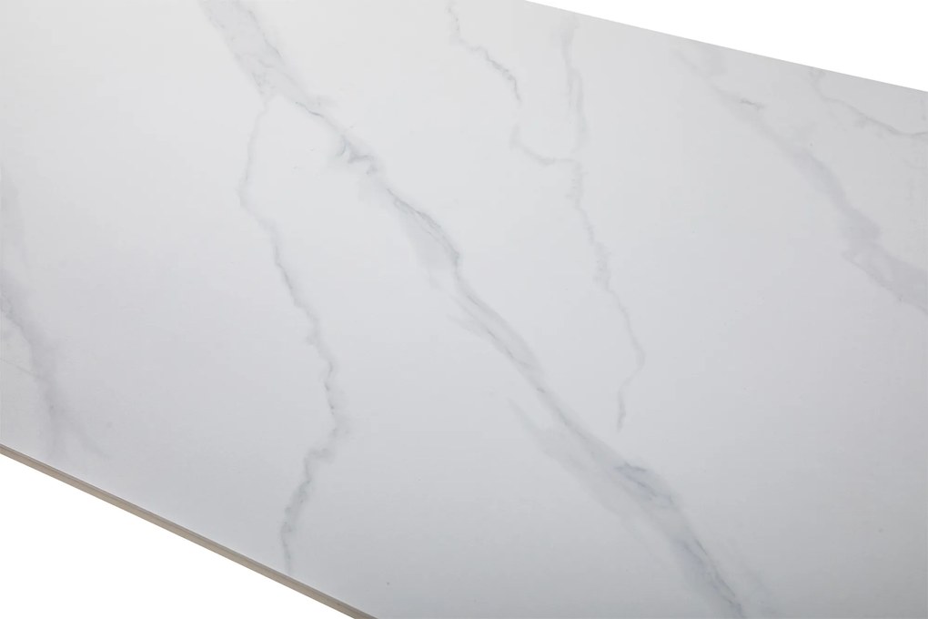 Noela Jedálenský set CERAMON 140 biely + 4x stolička BELLA čierna