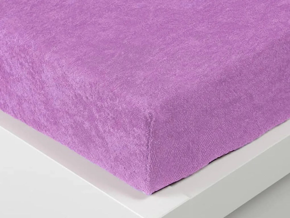 XPOSE® Froté plachta Exclusive - orgovánová 180x200 cm