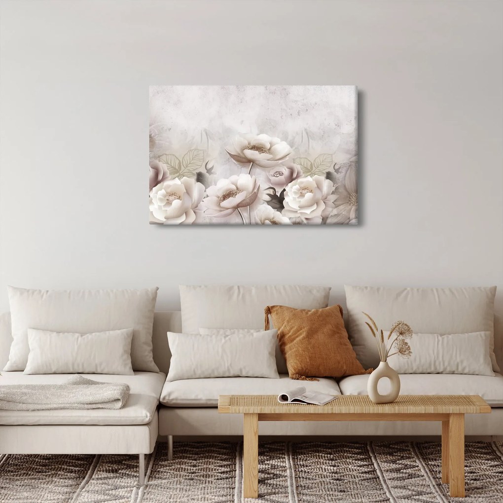 Obraz - Ružové kríky (90x60 cm)