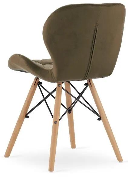 Jedálenská stolička SKY hnedá - škandinávsky štýl