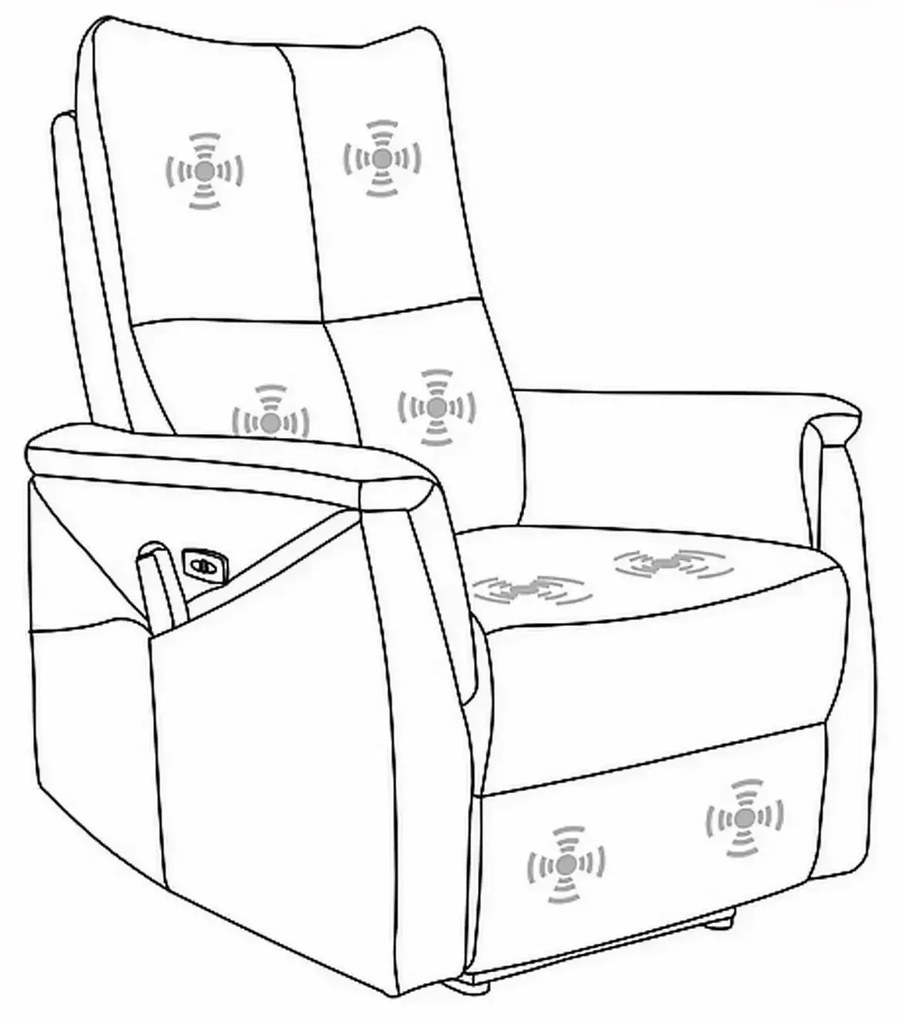 Masážní křeslo NEPTUN M Velvet - výber z 4 prevedení