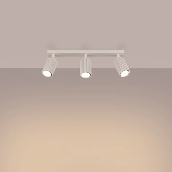 Sollux SL.1600 - Bodové svietidlo KARBON 3xGU10/10W/230V krémová