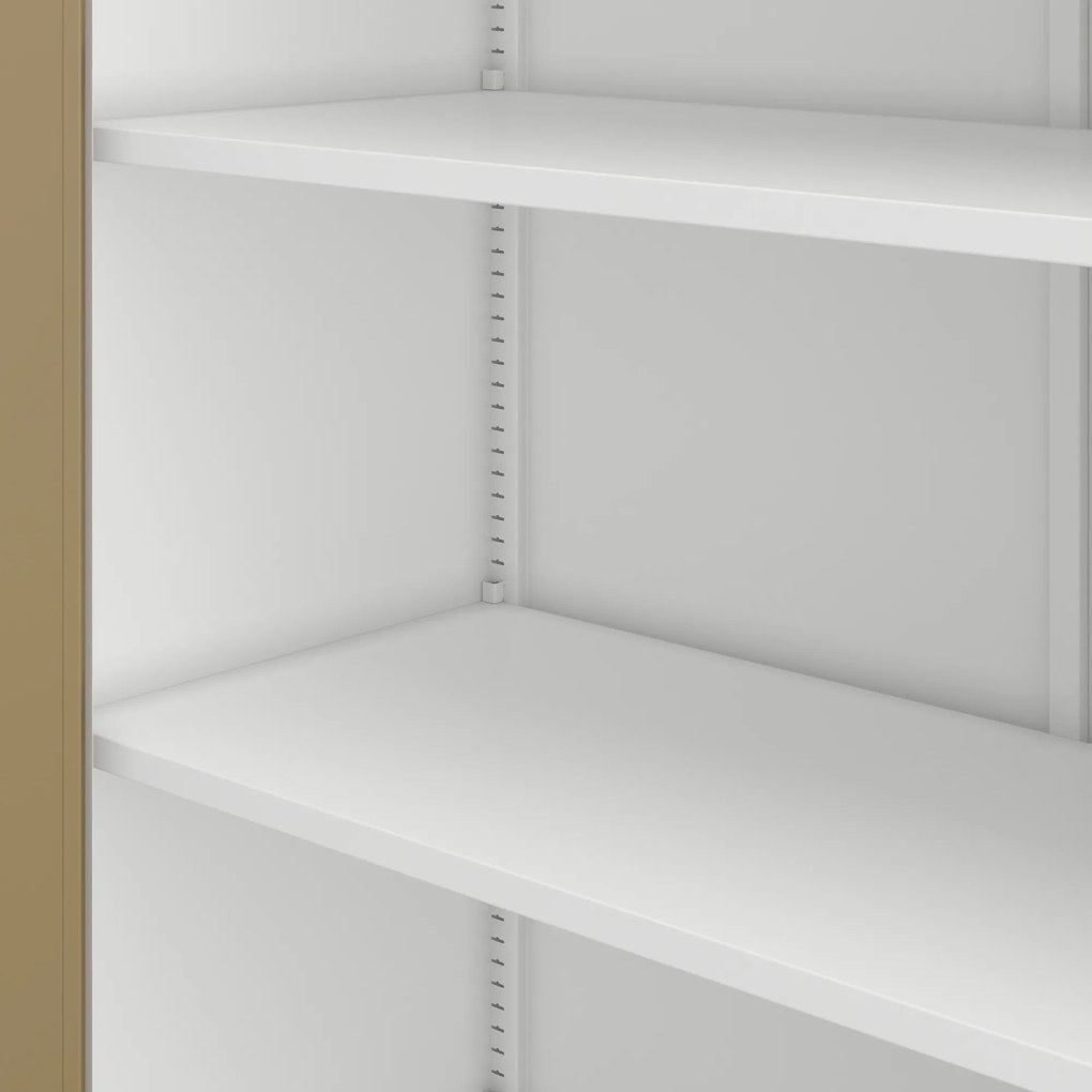 Kovová kancelárska skrinka Biely/ Zlatý dub: Eco Design JAN II