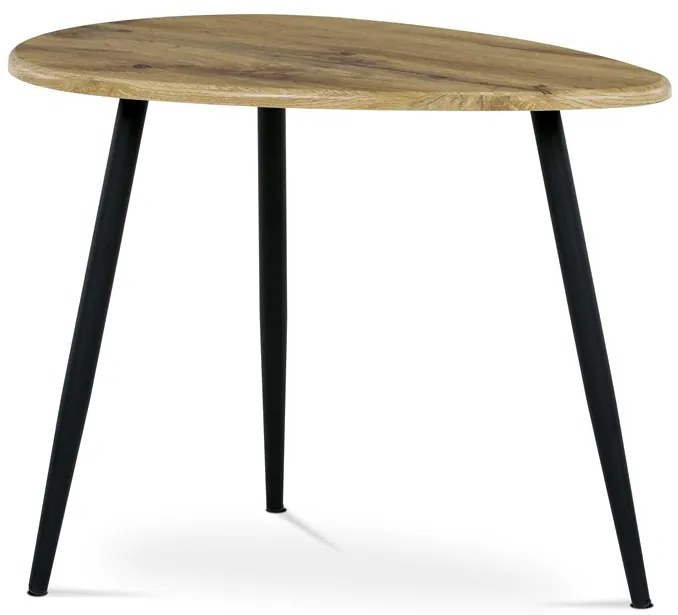 Autronic BONTEC Odkladací stolík 60x40cm, mdf, dub, AF-3011 OAK Farba: Biela