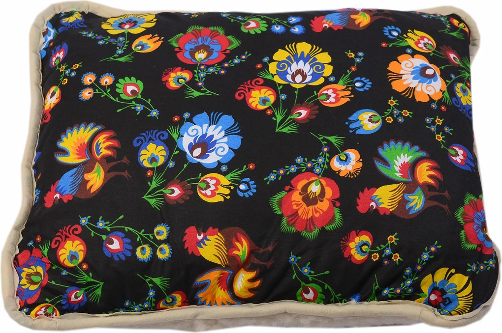 Vankúš z ovčej vlny tmavý