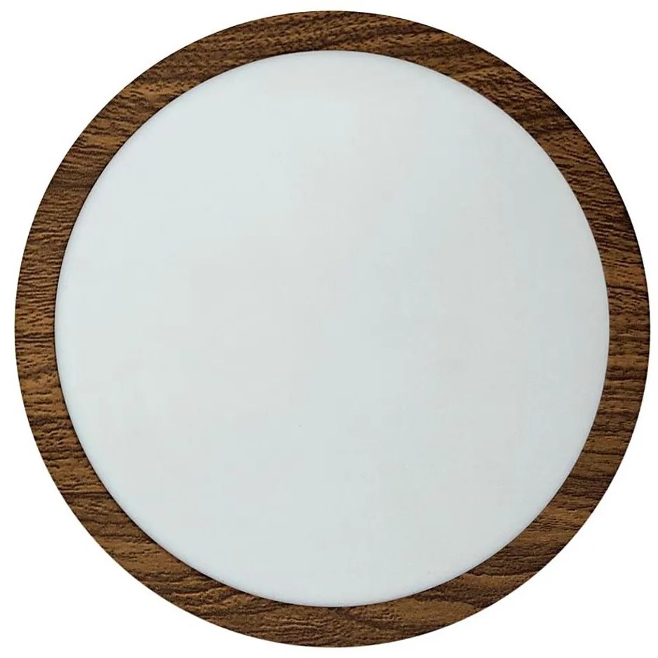 LED Stropné svietidlo RING LED/18W/230V 4200K pr. 21 cm hnedá