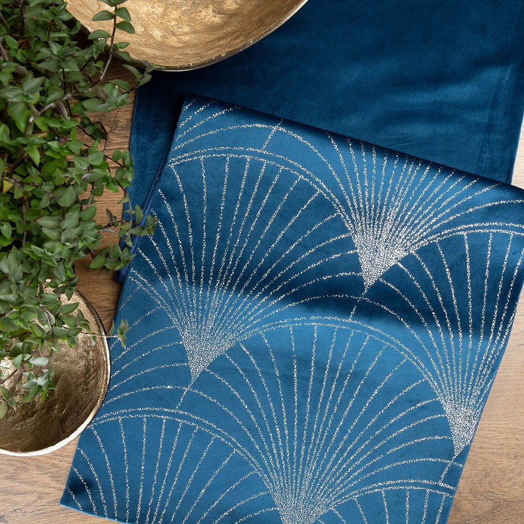 OBRUS BLINK 14 35X220 CM TMAVOMODRÝ